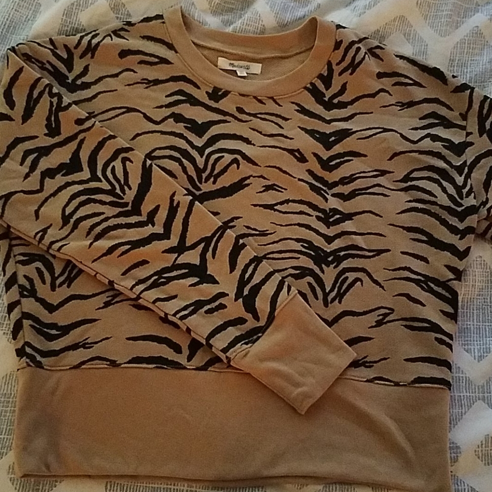 Madewell Animal Print Sweater Medium